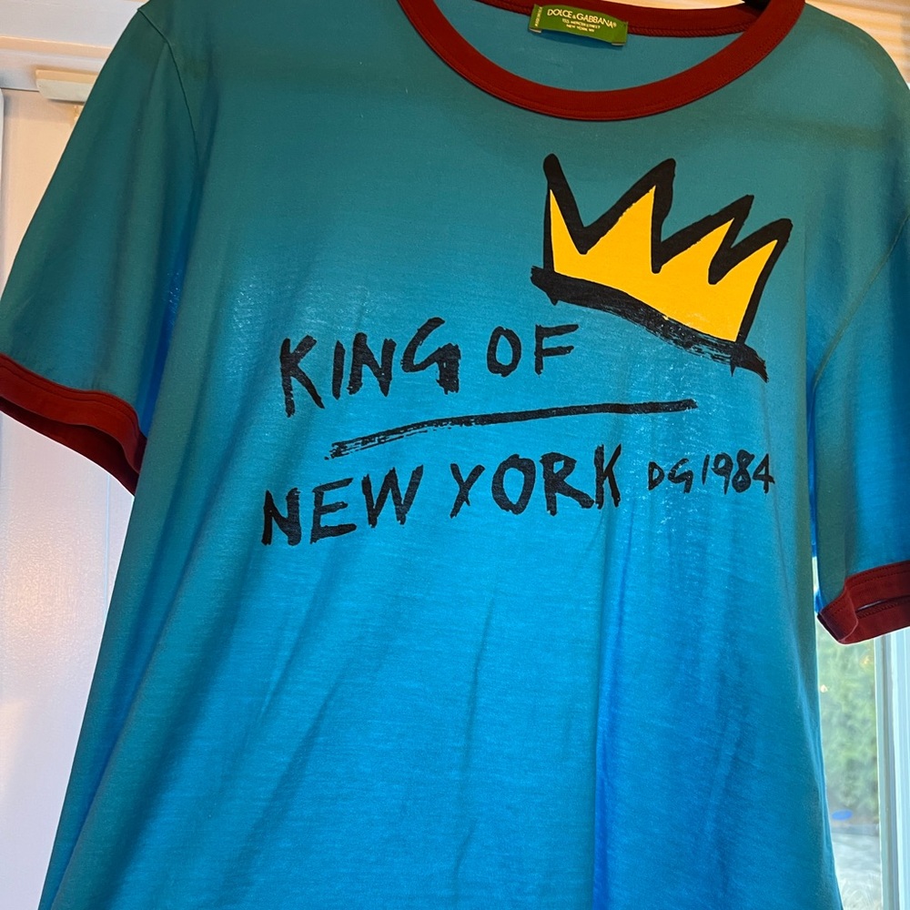 Dolce gabanna king of New York shirt 100% authentic